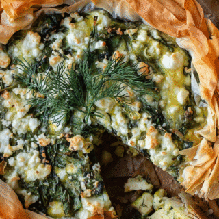 Greek Spanakopita Quiche