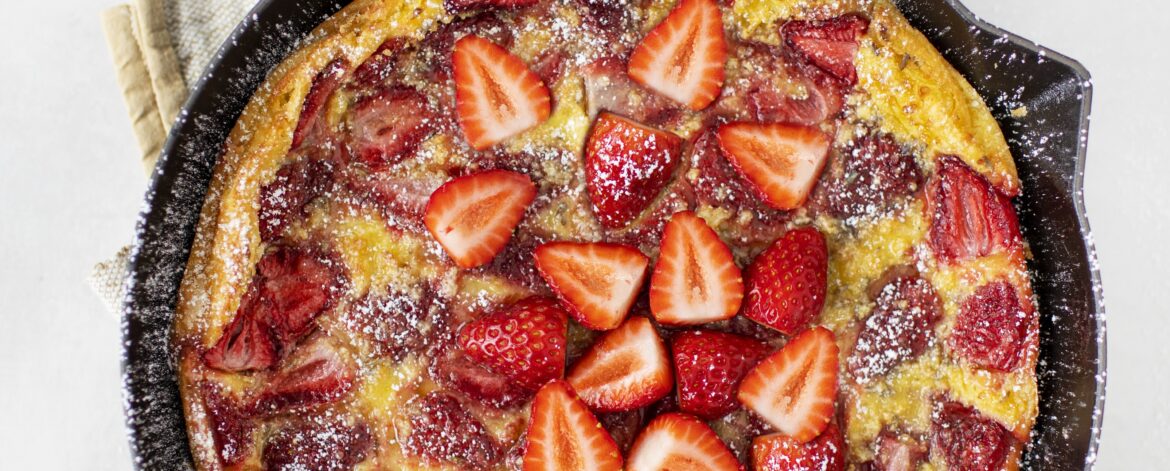 Strawberry Lavender Clafoutis